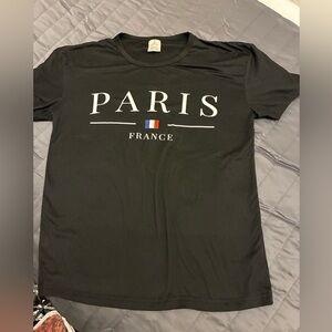 Black Paris France T-Shirt